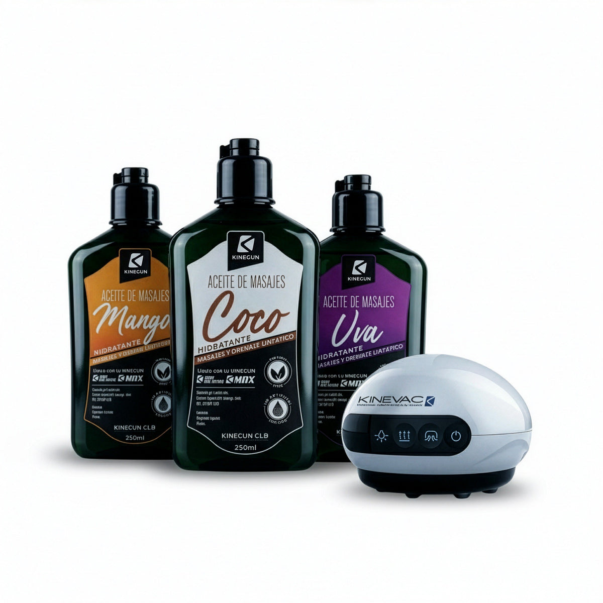 Kinevac + 3 Aceites de Masajes